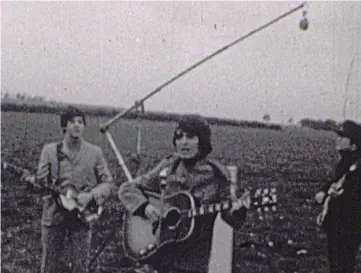  ?? ?? Discovery: Footage of Paul McCartney, George Harrison and John Lennon