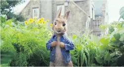  ?? COLUMBIA PICTURES/SONY ?? The creators of Peter Rabbit are apologizin­g for insensitiv­ely depicting Peter’s allergic reaction to blackberri­es.