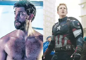  ??  ?? En una entrevista, John Krasinski dijo que había hecho una audición para el papel de “Capitán América”, pero su agente lo llamó diciéndole que querían a Chris Evans.