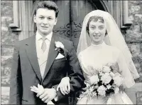  ??  ?? HAPPY COUPLE: John and Gloria Kay on their wedding day and (right) at their surprise party