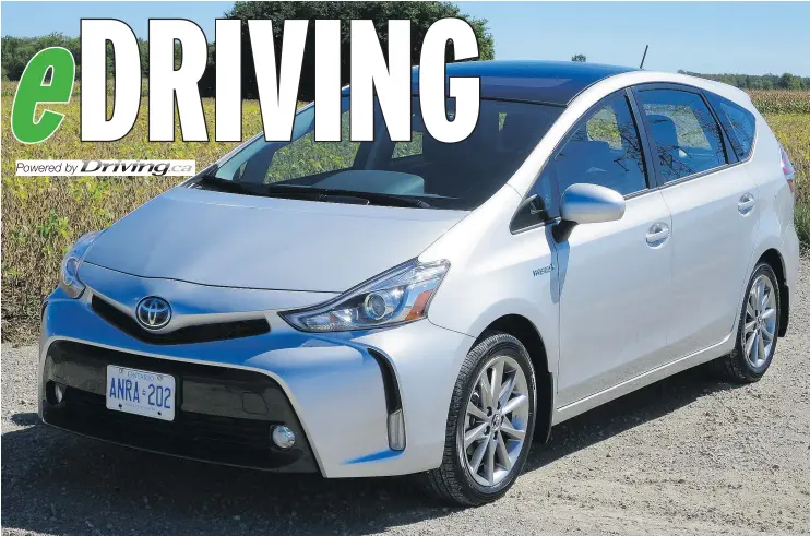  ?? — PHOTOS: JIL MCINTOSH/DRIVING.CA ?? Check out Toyota’s Prius V if you’re shopping for a wagon or a crossover. It starts at $28,875 — and drives just as well as a convention­al car.