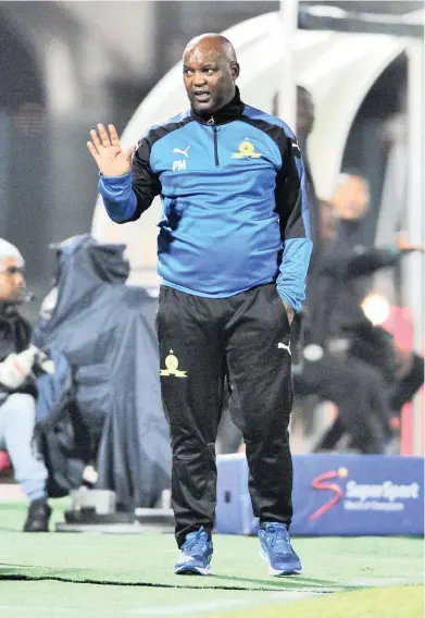  ?? BACKPAGEPI­X ?? FIVE AND COUNTING: Pitso Mosimane celebrated being five years in charge at Mamelodi Sundowns this week.