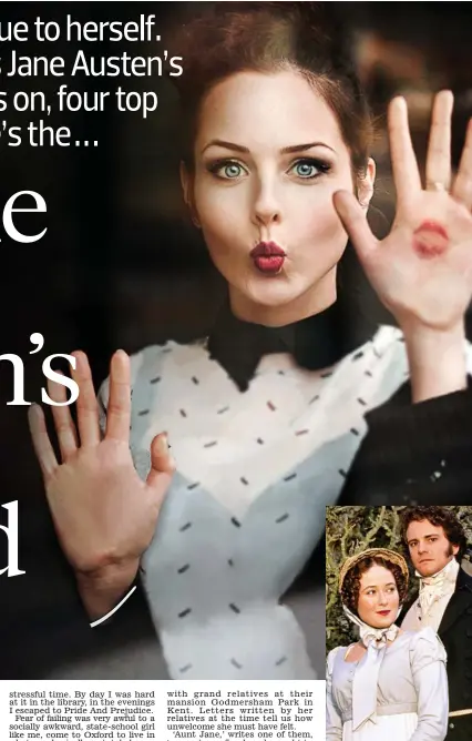 ??  ?? Picture: TCD/VP/LMKMEDIA 21st-century Lizzy: The cover of Curtis Sittenfeld’s new book Eligible, out now. Inset, Jennifer Ehle and Colin Firth in the TV adaptation of Pride And Prejudice