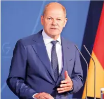  ?? Foto Michele Tantussi/Reuters ?? Kancler Olaf Scholz naj bi vendarle obiskal Kijev, načrtovani­h naj bi bilo več ur pogovorov.