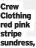  ?? ?? Crew Clothing red pink stripe sundress,