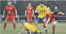  ??  ?? Washington’s Shaun Pickford (red) gets away from RCA’s Reece Noble.