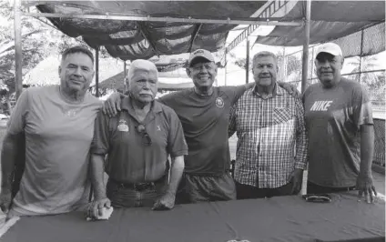  ?? FOTO: LUIS MOTTA ?? Roberto Picos, Arnulfo Pérez, Fernando Ordóñez, José Ángel Miramontes y Manuel Pérez.
