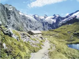  ?? PHOTO: KERI ANTONIAK ?? Pass shelter, Milford Track.