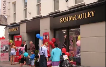  ??  ?? Sam McCauley,Enniscorth­y, during the store’s recent 60th anniversar­y celebratio­ns.