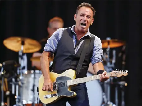  ?? MICHAEL DWYER, FILE — THE ASSOCIATED PRESS ?? Bruce Springstee­n and the E Street Band are set to return to Gillette Stadium in August, their first stop in Foxboro since 2016.