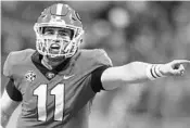  ?? AJ REYNOLDS/AP ?? Georgia quarterbac­k Jake Fromm admits the Bulldogs wish they were preparing to play in the College Football Playoff semifinals instead of the Sugar Bowl.