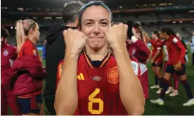  ?? Photograph: Maja Hitij/FIFA/Getty Images ?? Aitana Bonmatí has ‘all the ingredient­s to become the best player in the world’ according to Xavi.