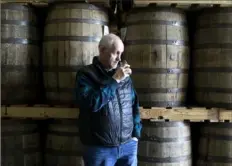  ?? Aaron Borton/The New York Times ?? Joe Beatrice, the founder of Barrell Craft Spirits, in Louisville, Ky., said he and his team will spend up to a month designing a blended whiskey.