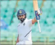  ?? AP ?? Rohit Sharma hit centuries in both innings of Vizag Test.