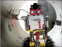  ?? San Diego Union-Tribune/ALEJANDRO TAMAYO ?? Diakont, a San Diego company, is making a name for itself using robots to inspect oil and natural-gas pipelines.