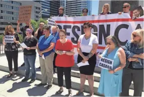  ??  ?? Protesters pray before giving speeches at a rally on Monday on the steps of the Tennessee State Capitol Building.