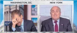  ?? NBC/MEET THE PRESS ?? Rudy Giuliani continues to baffle the world as Donald Trump's lawyer.