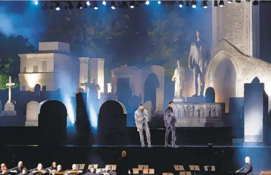  ?? SAN DIEGO OPERA RENDERINGS ?? An artist’s rendering of the scenic and projection design for San Diego Opera’s upcoming production of “Don Giovanni.”