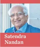  ??  ?? Satendra Nandan