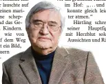  ??  ?? O
Peter Härtling: Der Gedankensp­ie ler. Kiepenheue­r & Witsch, 228 S., 20 ¤
