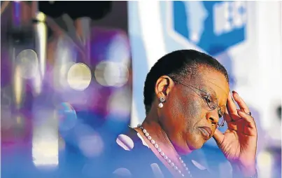  ?? Picture: MOELETSI MABE ?? CONFLICT OF INTEREST: Former Independen­t Electoral Commission chairwoman Pansy Tlakula