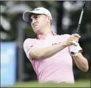  ?? The Maui News / MATTHEW THAYER photo ?? Justin Thomas hits from the first tee during the first round of the Sentry Tournament of Champions at the Kapalua Plantation Course on Jan. 7.