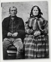  ?? ?? Liz’s ancestor William Farren with his wife Sarah