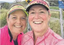  ?? SUBMITTED PHOTO ?? Nicky Scott, left, and Michelle Brenton have been training partners since 2015. They are also part of the largest internatio­nal women’s triathlon team/community called I Race Like A Girl.