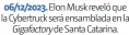  ?? ?? 06/12/2023. Elon Musk reveló que la Cybertruck será ensamblada en la Gigafactor­y de Santa Catarina.