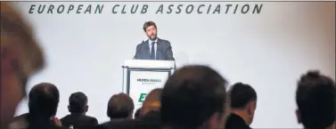  ??  ?? Andrea Agnelli, presidente de la ECA e impulsor de los cambios en la máxima competició­n continenta­l.