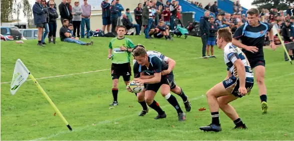  ?? MIKE BAIN/STUFF ?? St Peter’s rugby halfback Cameron Roigard swapped to the team’s pivotal role of first-five for the game against Cambridge High School.