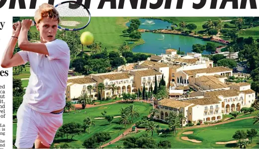  ??  ?? Getting in the swing: La Manga Club in South-East Spain offers all types of sport and plenty of creature comforts