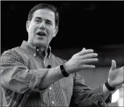  ?? ASSOCIATED PRESS ?? In this June 20 file photo, Arizona Gov. Doug Ducey speaks at a campaign rally in Tempe, Ariz.