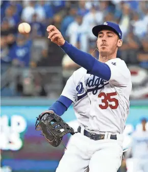  ?? JAYNE KAMIN-ONCEA / USA TODAY SPORTS ?? Cody Bellinger of the Dodgers was the unanimous chose for rookie of the year in the National League after belting 39 homers.