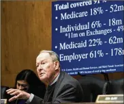  ?? T.J. KIRKPATRIC­K / THE NEW YORK TIMES ?? “In 2018 and ’19, we’d basically be a rescue team to make sure people can buy insurance,” said Sen. Lamar Alexander, chair of the Senate Health, Education, Labor and Pensions Committee.