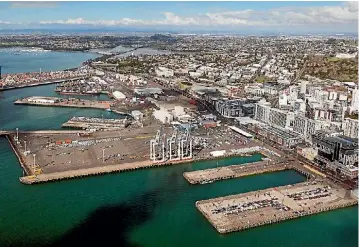  ??  ?? Ports of Auckland will need room to grow as the city expands.