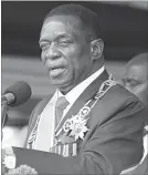  ??  ?? President Mnangagwa