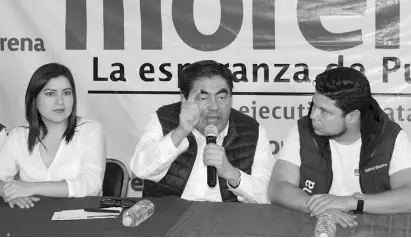  ?? /CORTESÍA ?? Barbosa Huerta acusó que el gobierno de Puebla exhibe su rostro más autoritari­o