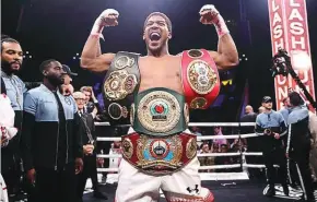  ??  ?? Anthony Joshua’s heavyweigh­t world title defence against Kubrat Pulev has been con rmed