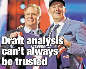  ?? AP ?? TOUGH GRADERS: Despite analysts saying draft picks like the Patriots’ Mac Jones will change their teams, evidence says draft grades have little to do with onfield success.