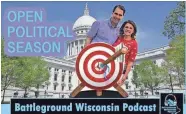  ?? SCREENSHOT ?? Citizen Action Wisconsin published a graphic depicting Gov. Scott Walker and State Sen. Leah Vukmir behind a bull's-eye.