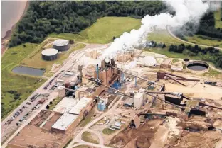  ?? FILE ?? Northern Pulp in Pictou County, N.S., was in the news all year as it proposed to build a new treatment plant that would treat the waste, then pipe it into the Northumber­land Strait.