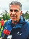  ?? AFP ?? Carlos Queiroz talks to media during a training session in Bakovka on Tuesday.