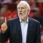  ?? ASSOCIATED PRESS FILE PHOTO ?? Greg Popovich has a lot to say about Donald Trump.