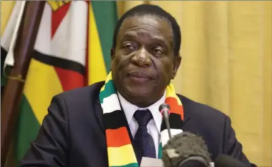  ??  ?? President Emmerson Mnangagwa