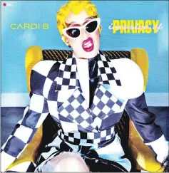  ??  ?? Cardi B’s album ‘Invasion of Privacy’. — Courtesy of Atlantic