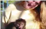  ??  ?? FACEBOOK Primate Estate owner Jamie Bell and a monkey.