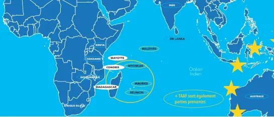  ??  ?? avec les Comores et/ou Madagascar. Les actions relatives à la coopératio­n élargie entre Mayotte et les états considérés par l’Europe au titre du