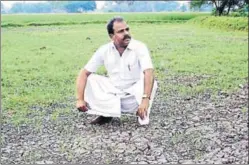  ?? S RAJA/HT ?? Tamil Nadu farmer NC Kannan says he has been incurring losses of over ₹1 lakh for the past six years due to Karnataka not releasing Cauvery water.
