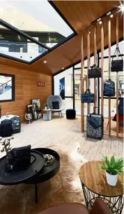  ??  ?? The Tumi Scandinavi­an Lodge in Pavilion KL brought to life the season’s inspiratio­n.